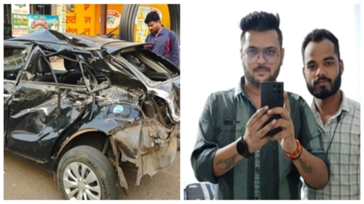 narmadapuram, Speeding truck ,hits car hard