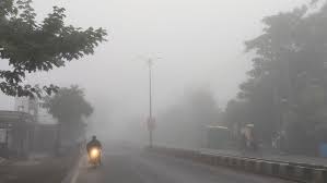 bhopal, Dense fog, rain and hail