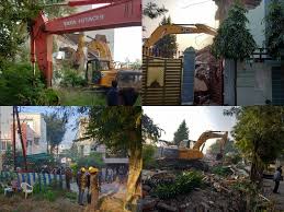 indore, Action continues, Jeetu Soni, illegal constructions,Shantikunj bungalow 