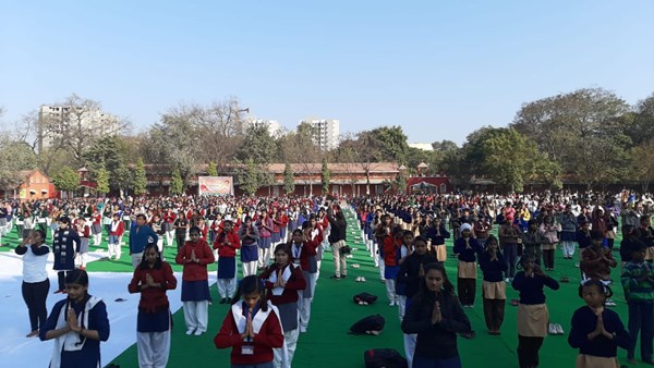 bhopal,Mass Surya Namaskar, educational institutions, Youth Day