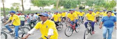 indore,  huge bicycle rally ,  pledged to conserve , environment