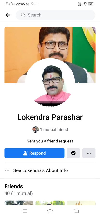bhopal, Fake Facebook ID ,created, name ,BJP media in-charge