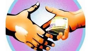 rajgarh, AGM Srivastava, power company, caught taking bribe , ten thousand