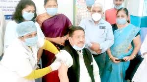 bhopal, Minister Patel ,gets vaccinated , Kovid vaccine dry run