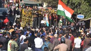 ujjain, Thousands, people farewell , Indian Navy soldier, CM pays tribute