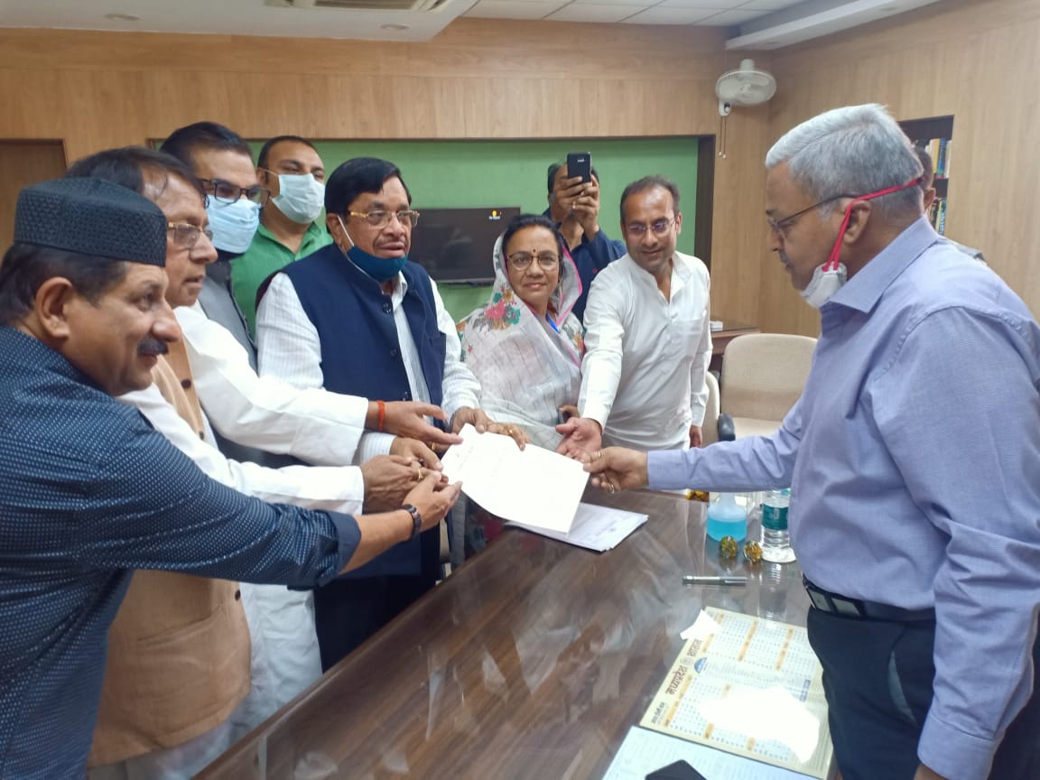 bhopal, Congress submitted,memorandum ,State Election Commission