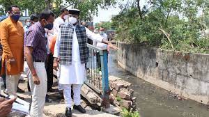 bhopal, Minister Sarang ,gave instructions,cleaning and repairing,drains 