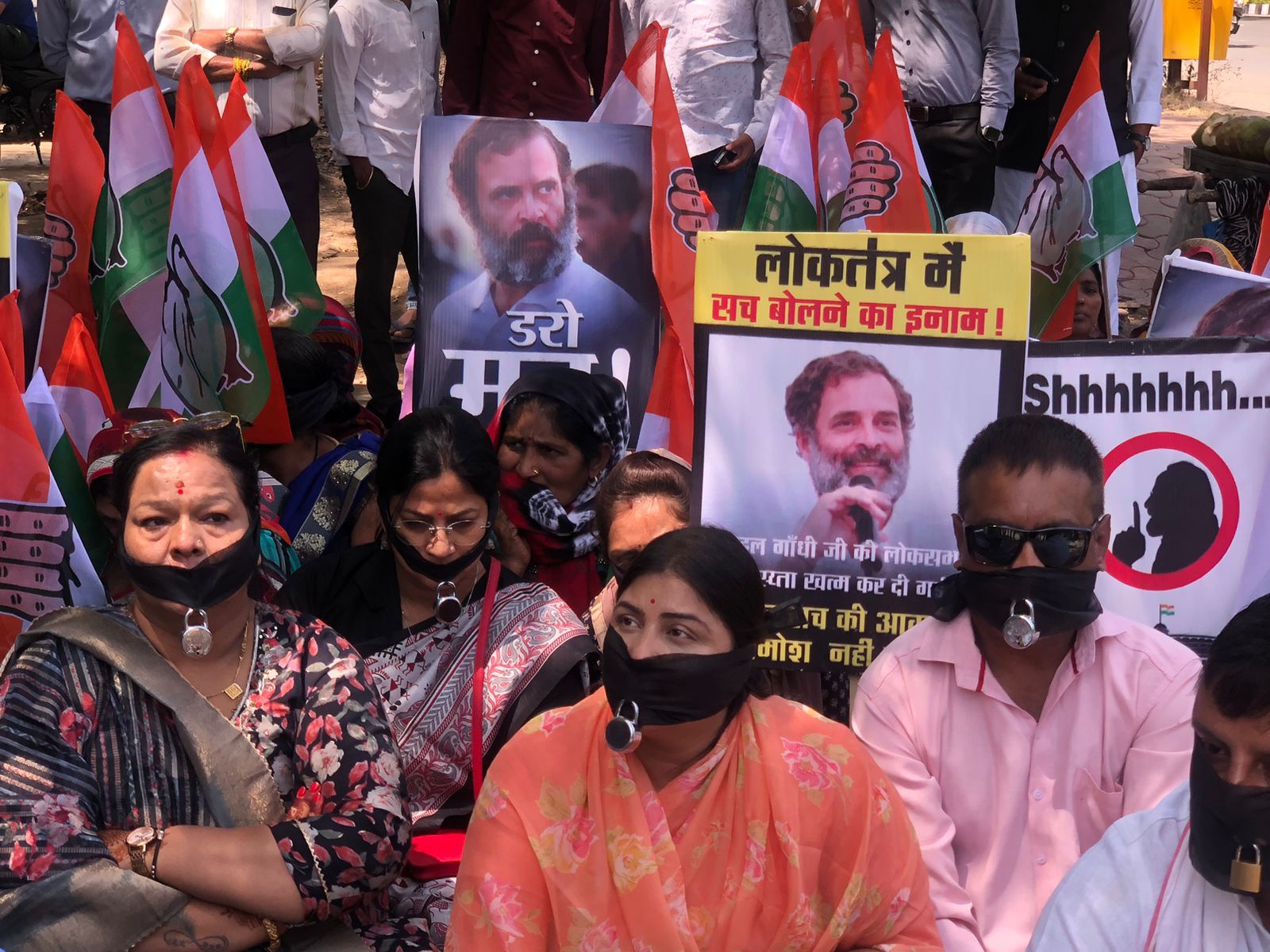 bhopal, MP Congress protested