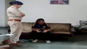 bhopal, Police reached , Congress leader Sangeeta Sharma