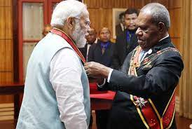 new delhi, PM Modi honored ,Papua civilian award