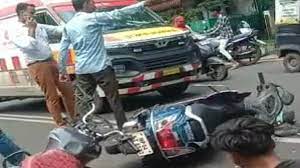 bhopal, Two road accidents, woman died