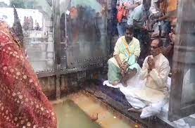anuppur, Chief Minister ,worshiped Mother Narmada 