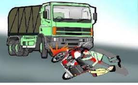 rajgarh, Two bike riders died , dumper collision