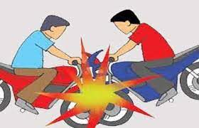 jabalpur, Heavy collision ,two bikes, one youth died