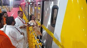 indore, Trial run , metro train 