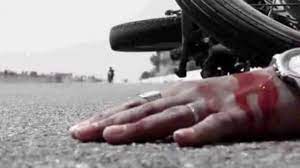 rajgarh, Bike rider dies , unknown vehicle