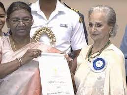 new delhi, Waheeda Rehman , Dadasaheb Phalke Award