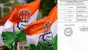 bhopal, Congress changed candidates ,four seats