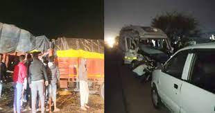 bhopal, Three vehicles collided , two dead