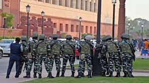 new delhi, Eight security,suspended in Parliament 