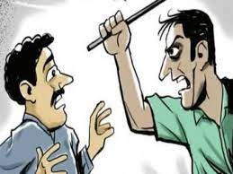 rajgarh, Father assaulted , mobile phone