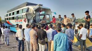 dhar, Passenger bus ,Narmada bridge