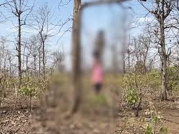 sagar, Bodies of boy and girl ,forest