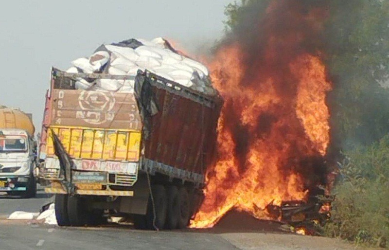 bhopal, Fire broke out, burnt alive