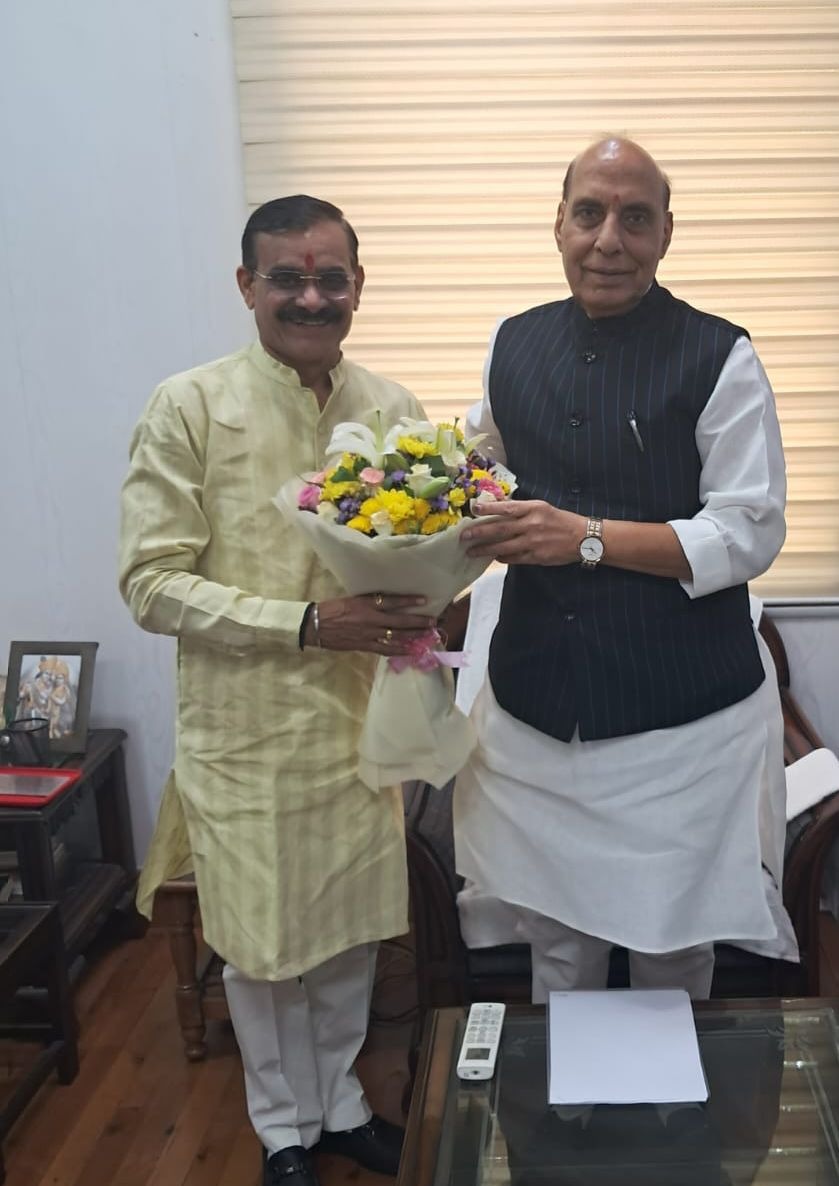 bhopal, VD Sharma met , Rajnath Singh 