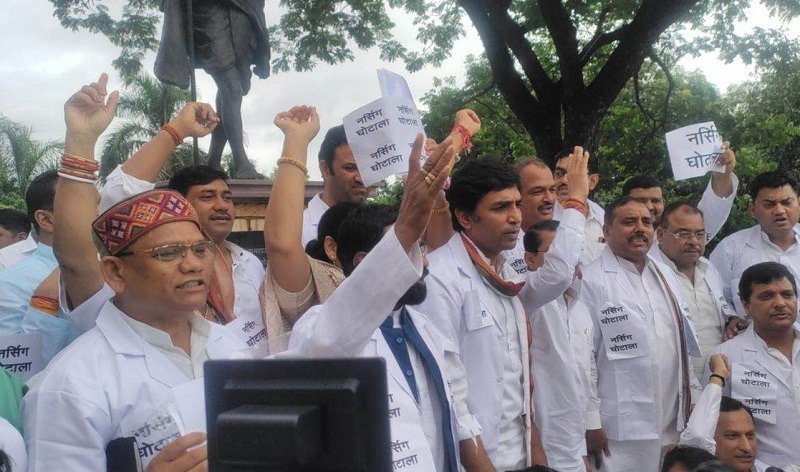 bhopal, House proceedings adjourned , nursing scam
