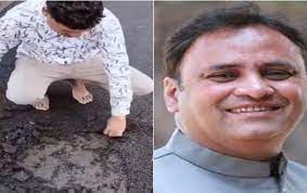 bhopal, Road washed away, former minister tweeted