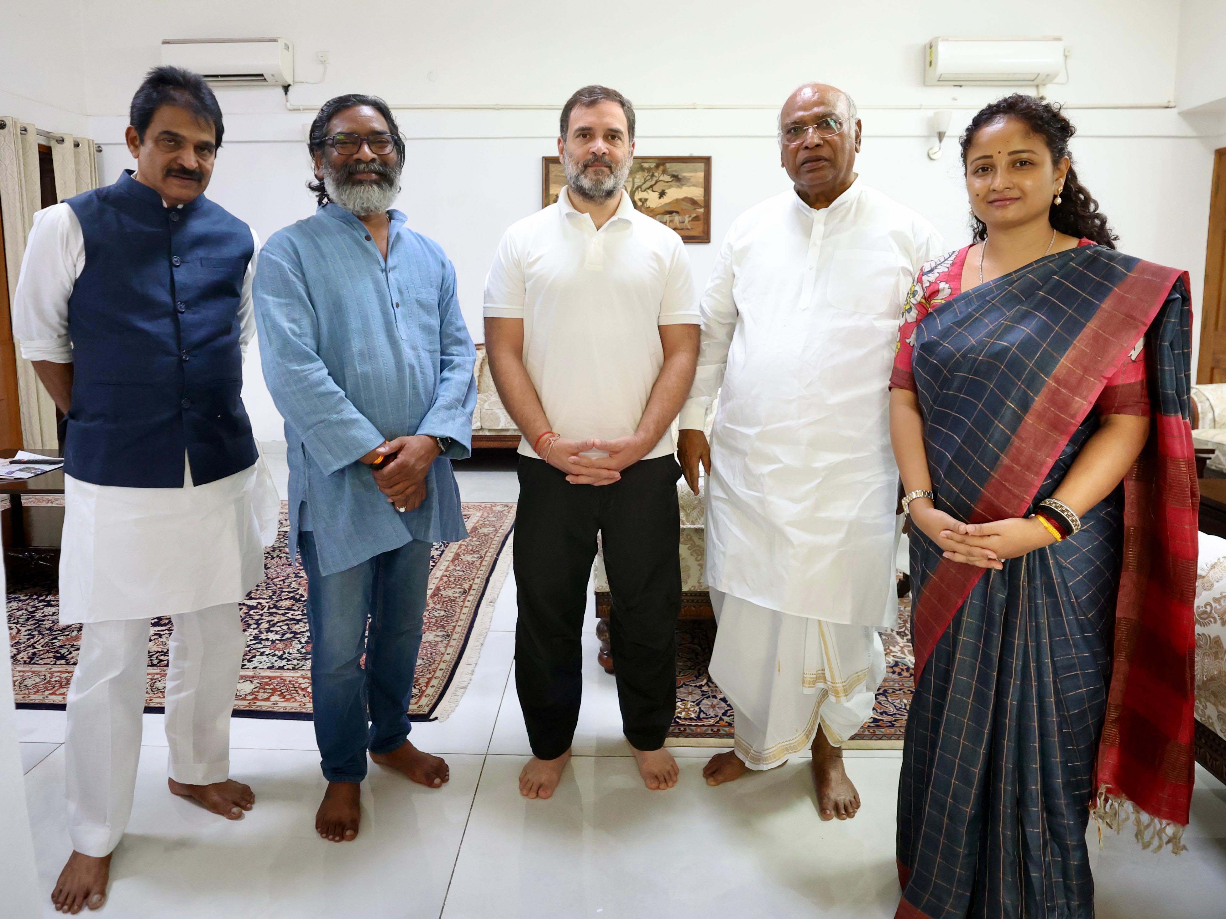 ranchi,  Hemant Soren , Mallikarjun Kharge