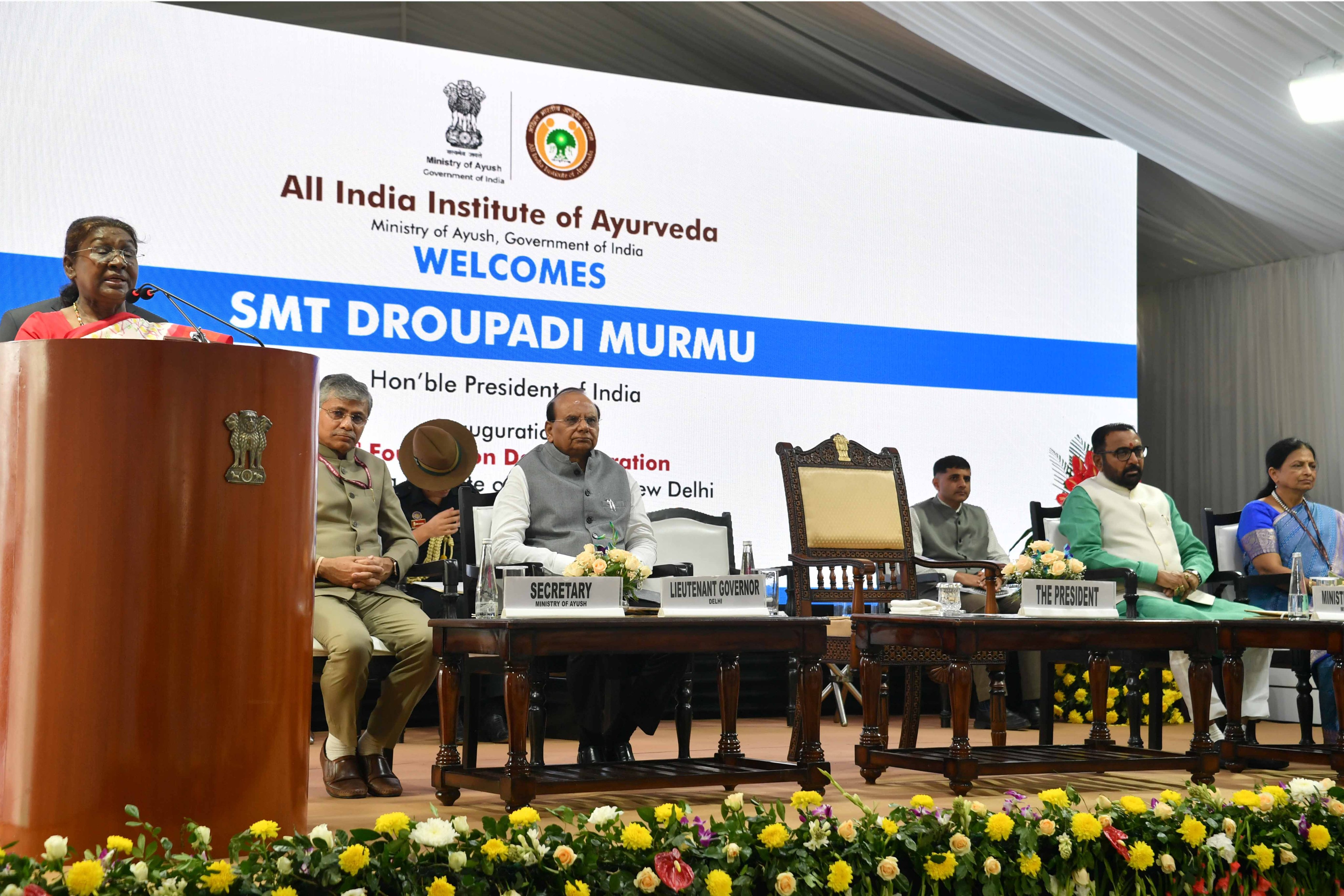 new delhi,  claims against Ayurveda, President