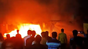 ujjain,Fire broke out , firecracker shops 