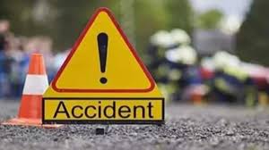 dhar, Truck crushed ,bike rider