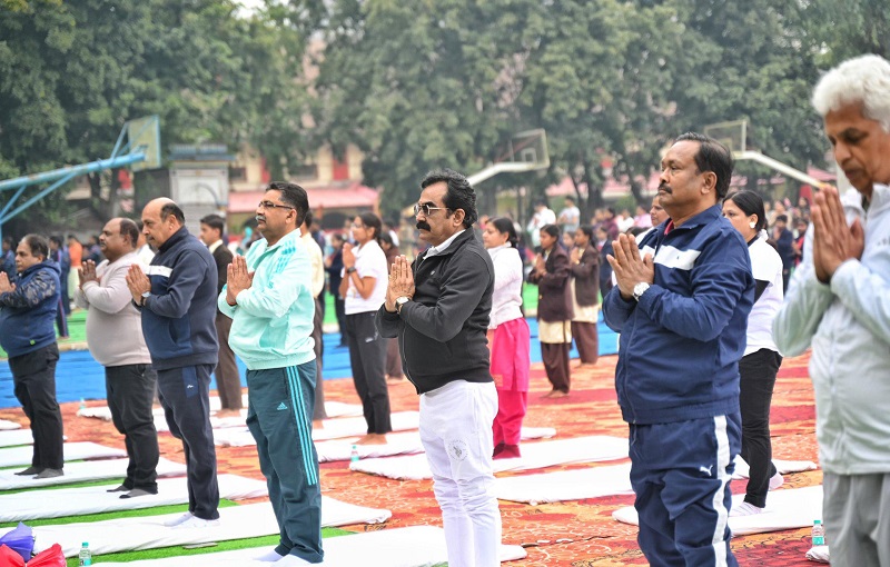 bhopal, Surya Namaskar, Minister Rakesh Singh