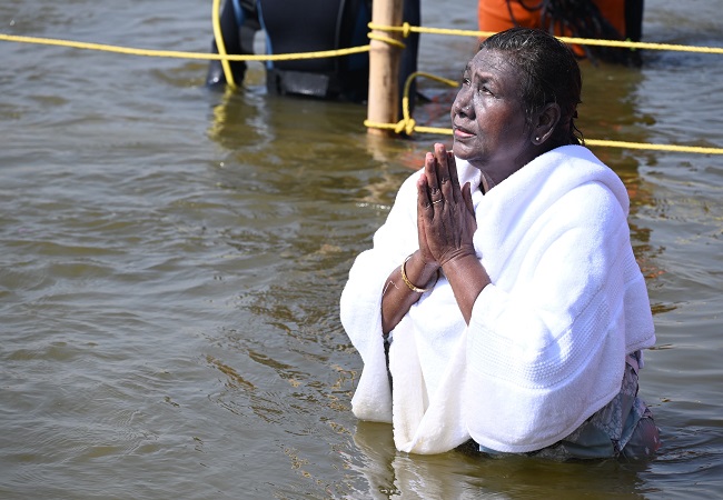 mahakumbh nagar,President Draupadi Murmu ,dip in Sangam