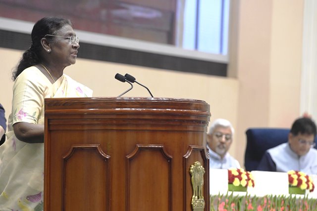 new delhi, Resolve to make India , President