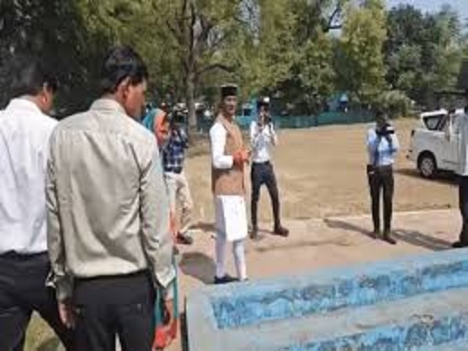 bhopal, Minister Vishwas Sarang , inspected   Chhath Puja Ghat  