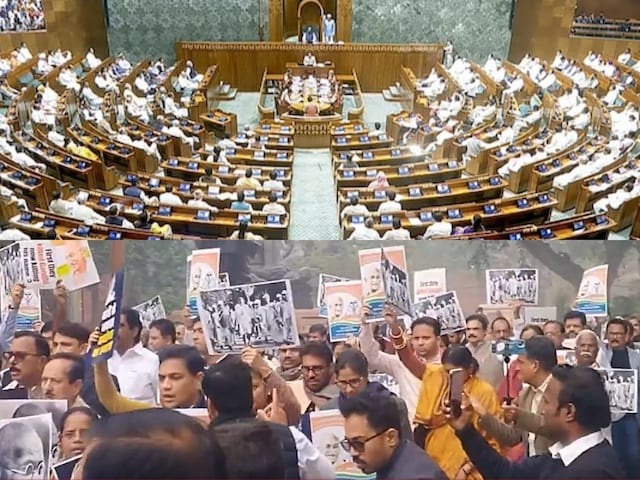 New Dehli ,lok sabha , Ruckus , Parliament ,  G Ram G Bill