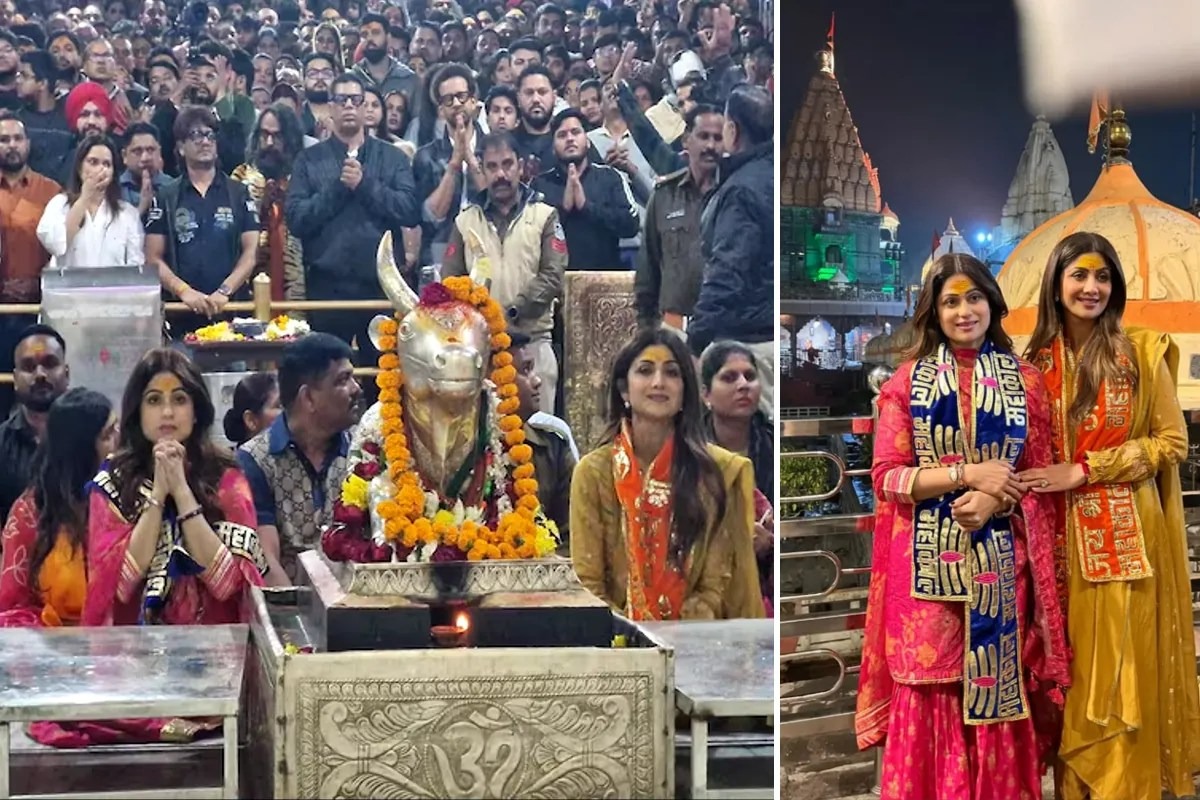 Ujjain , Shilpa Shetty,  Shamita Shetty , visited Baba Mahakal