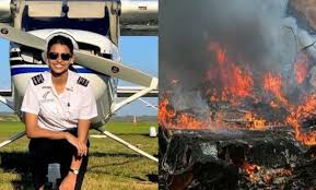  Maharashtra baramati, Young, pilot,  Captain,  Shambhavi Pathak, died,  plane,  crash, 