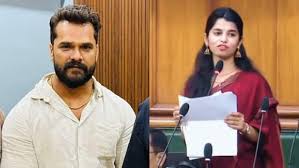 Political ,controversy, over ,early success, Khesari retorts, Maithili Thakur\