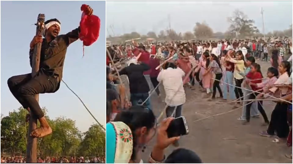 The tribal community in Dhulkot celebrated the \