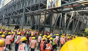   Singrauli, Workers create ,ruckus,Adani Power Plant, , creating chaos