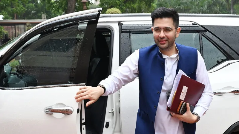 Dehli ,AAP removes ,Raghav Chadha, Rajya Sabha Deputy Leader