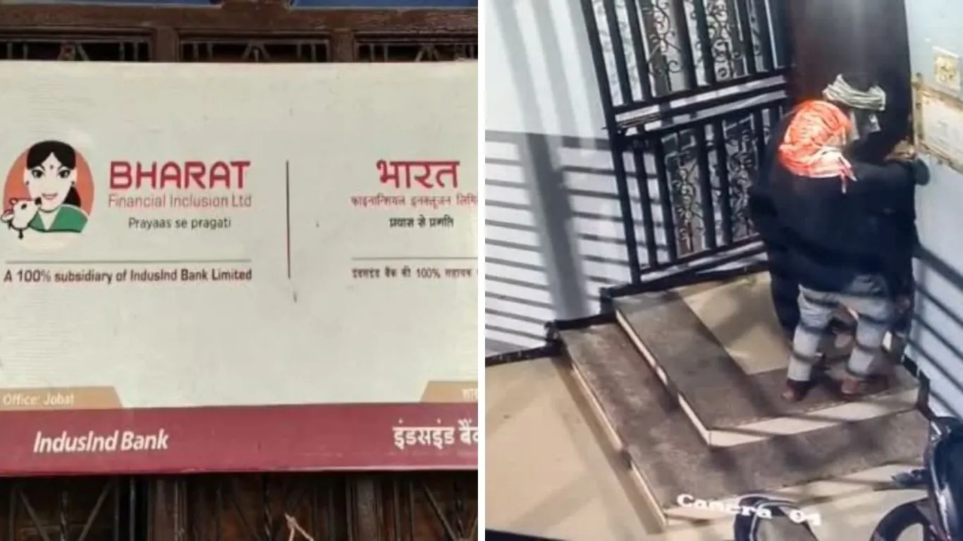 Midnight bank robbery , attempt fails, criminals caught on CCTV