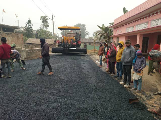 5 crore road construction; quality-related complaints.