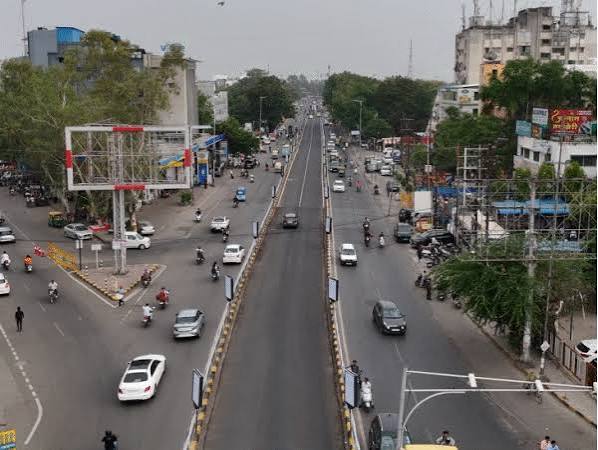 MP Traffic, De-congestion policy , traffic; elevated corridors ,Google Maps data.