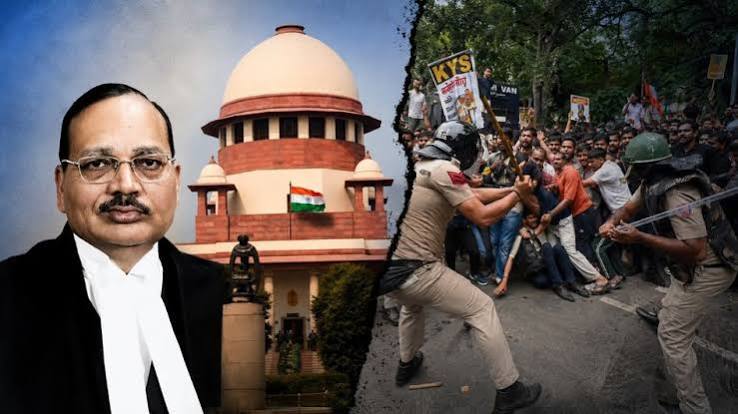 police action , NEET protests, SC , HC, CJI says, "Don